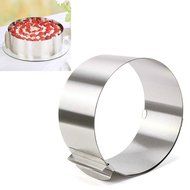 iHappy Adjustable Setting Ring Stainless Steel Cake Mousse Mould Cake Bakeware Wedding Birthday N4