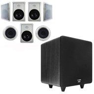 Acoustic Audio HT-87 In-Wall/Ceiling 7.1 Home Theater 8" Speakers and 12" Powered Sub HT-87-CS12B