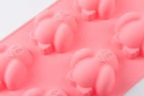 6 Hole Lovely Penguin Cake Pudding Jelly Chocolate Mold Handmade DIY Soap Candle Ice Mould for Kids N4
