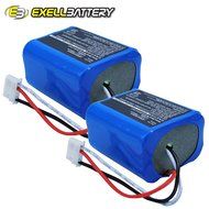 2x Exell 7.2V Battery Fits iRobot 5200B Braava 380 380T Mint Plus 5200 5200C