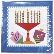 Hanna K. Signature Collection 40 Count Happy Chanukah Luncheon Paper Napkins N2