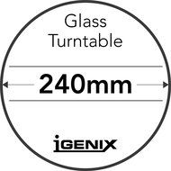 Igenix Jun11 20L White Manual Microwave S/Stl Cavity 800W N3
