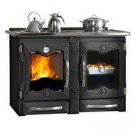 Wood Burning Cook Stove La Nordica "America Black" Cooking Stove Range N3