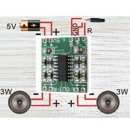 Freedi Mini PAM8403 5V Digital Amplifier Board USB Power Supply Amplifier Board N2