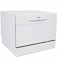 Kissemoji Countertop Dishwasher White Portable Compact Energy Star Apartment Dish Washer N3