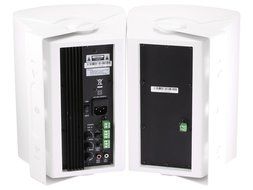 Monoprice 107496 8-Ohm Active Wall Mount Speakers, White (Pair) N2