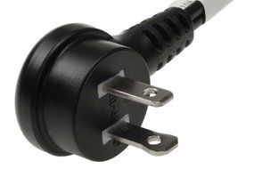 SF Cable, 6 ft 18 AWG 2-Slot Polarized Right Angle Power Cord (IEC320 C7 to NEMA 1-15P) N5