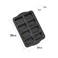 Gabkey 8 Cup Mini Rectangle Non-stick Toast Bread Cake Baking Pans Loaf Mould N21