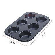 Gabkey 8 Cup Mini Rectangle Non-stick Toast Bread Cake Baking Pans Loaf Mould N24