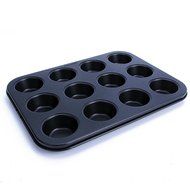 uxcell Casa-J Bakeware Muffin Pans 12 Cup Nonstick Stainless Steel Champagne N8