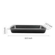 Large Rectangular Cake Pans Carbon Steel Bakeware NonStick Sheet Tray Rectangular Jelly Roll Cake Pan Cookie Sheet... N5