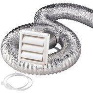 DEFLECTO SK8WF Supurr-Flex Dryer Vent Kit, 8ft