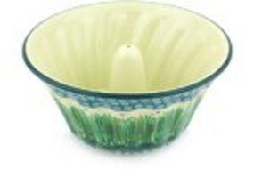 Polish Pottery Bundt Cake Pan 10-inch Prairie Land UNIKAT N4