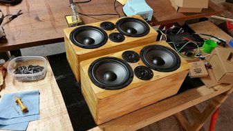 6.5 inch 4 Ohm Poly Cone Midbass Woofer, 60 Watts, 2 pack N4