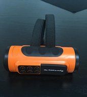 SNEED-Waterproof Bluetooth Speaker outdoor riding Flashlight subwoofer dustproof shockproof , orange N2