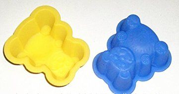 HSE Top grade animal Silicone baking molds lovely bear random color 18.5*16*4 cm N3