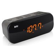 Britz BZ-M107 8&Omega; 1W Black Digital FM Radio &amp; Clock With Dual Alarm Free Voltage 100~240V N3