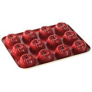 Nordic Ware 86522 12-Cavity Bavaria Bundt Pan, Mini, Colors Vary N3