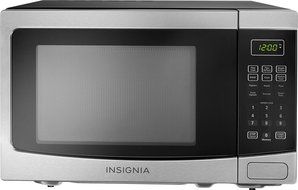 Insignia - 1.2 Cu. Ft. Mid-Size Microwave - Stainless Steel