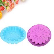 Silicone Sunflower Cake Pizza Pan Mold Mousse Chiffon Cake Molds Mould N4