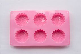 6 Cavity Windmill Shape Cake Chocolate Pudding Jelly Tart Soap Art Craft Resin DIY Mold Heat Resistant N8