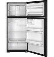 Ge GIDDS-632128 Energy Star 15.5 cu. ft. Top Freezer Refrigerator, Black, Reversible Door Swing N3