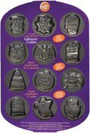 Wilton - Mini Non-Stick Cookie Pan-Halloween 12 Cavity