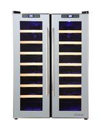 Vinotemp 48-Bottle Dual-Zone Mirrored Wine Cooler N2