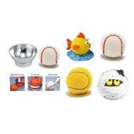 Vktech 4Pc DIY Non-toxic Aluminum Alloy Cake Tin Hemisphere Pan Decoration Pan Molds N3