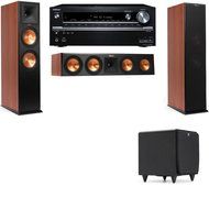 Klipsch RP-280F Tower Speakers CH-SDS12-3.1-Onkyo TX-NR838