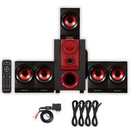 Theater Solutions TS521 Home 5.1 Speaker System with Bluetooth and 4 Extension Cables N2