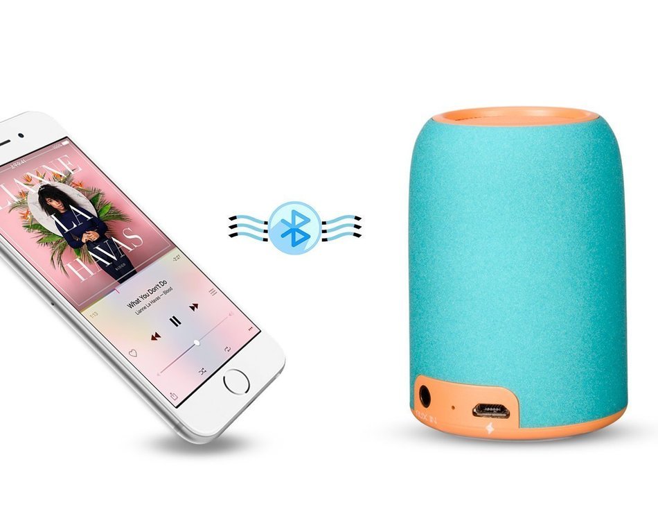 IRISTIME Generic Minikin portable Bluetooth speaker Blue(M)1 N10