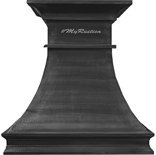 Zinc Vent Hood Wall Mount (dark hammered, 60")