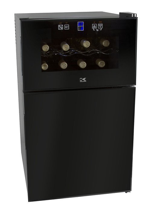 Kalorik 16-Bottle Wine Cooler, Black/Silver N4