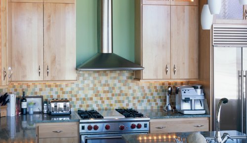 Faber Decorative Collection PERL36SS Perla 36in Wall-Mount Chimney Hood 600 CFM PRO Internal Blower N7