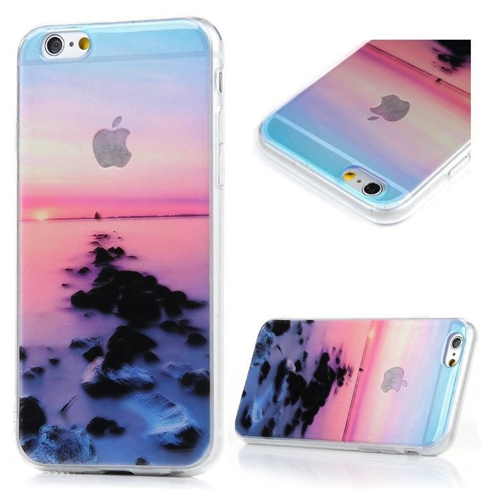 i6/i6S (4.7")Case,i6plus/i6splus Case (5.5") Soft TPU Shockproof Translucent Rubber Skin Gel Fancy Scenery Series... N12