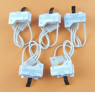 3406107 WHIRLPOOL KENMORE SEARS MAYTAG ROPER DRYER DOOR SWITCH 5 Pack