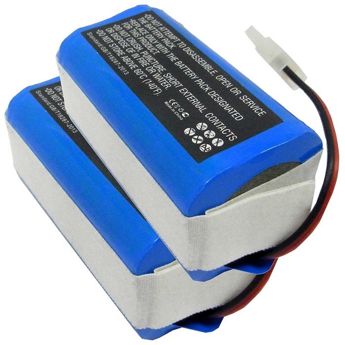 2x Fresh New Exell EBVB-166 14.8V Li-Ion 2200mAh Battery For ECOVACS Deebot CR130 Vacuums. Replaces ECOVACS 4ICR19...