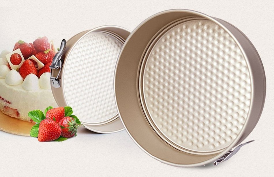 DIY Cake Pan Mold Decorating Kit Baking Pan Stainless Steel Non Stick Bakewear Set of 5 Pizza Tray Roasting Square... N8