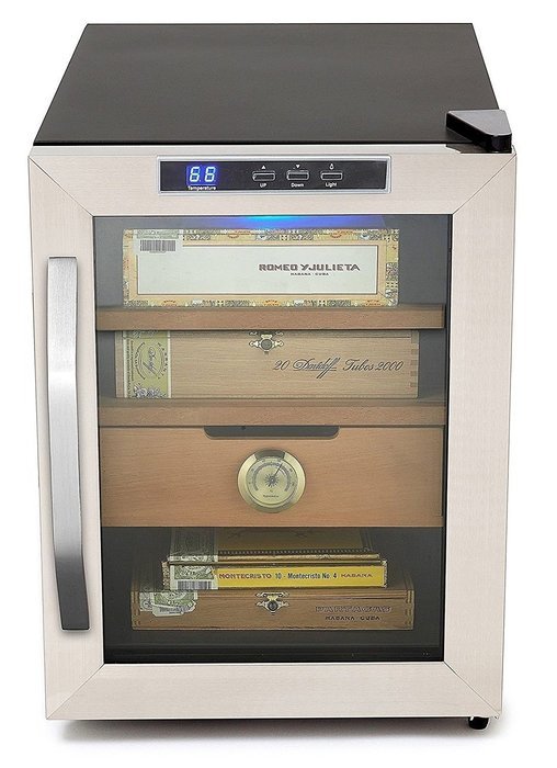 Best Freestanding Thermo-Electric Cigar Humidor Humidifier Storage Box Cooler Set System- This Unit Is For The... N4