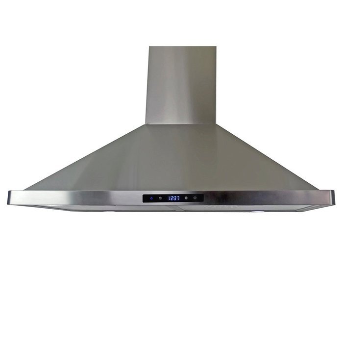 30" Stainless Steel Wall Mount Touch Panel Controls LED Light Lamp Range Hood N4