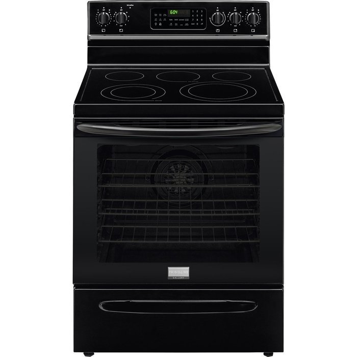 Frigidaire FGEF3058RB30" Black Electric Smoothtop Range - Convection N2