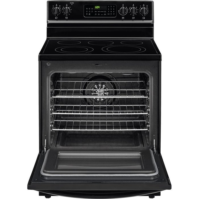 Frigidaire FGEF3058RB30" Black Electric Smoothtop Range - Convection N3