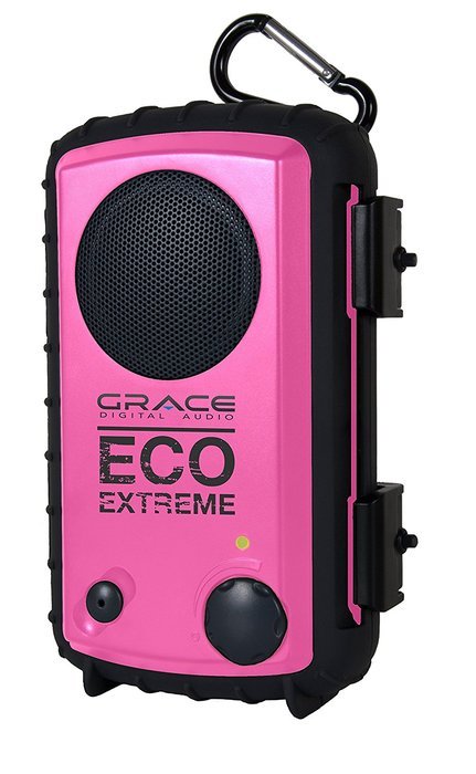 Grace Digital Audio-Water Tight Speaker Case in Pink