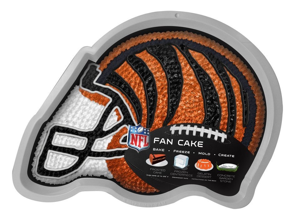 NFL Cincinnati Bengals Fan Cakes Heat Resistant CPET Plastic Cake Pan