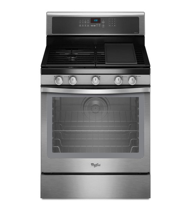 Whirlpool WFG710H0AS 30" Stainless Steel Gas Sealed Burner Range - Convection N3