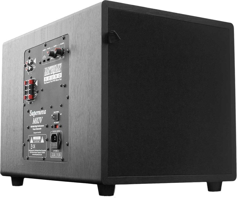 Earthquake Sound Supernova MKIV-12 Powered Subwoofer with SLAPS Technology, Black Ash N3