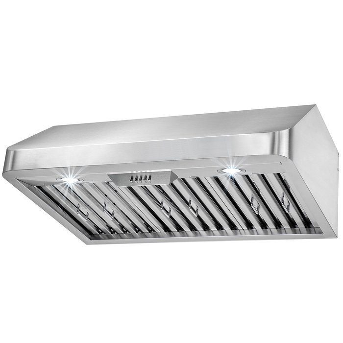 FIREBIRD New 30" European Style Under Cabinet Stainless Steel Range Hood Vent W/ Push Button Control N7