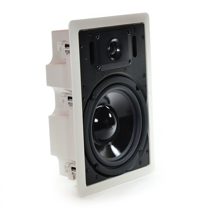 InstallerParts 8" 2-Way In-Wall Speaker w / Back Box Enclosure (Single, White) N2