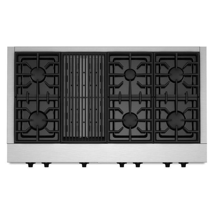 Kitchenaid KGCU482VSS Commercial-Style Gas Cooktop N2